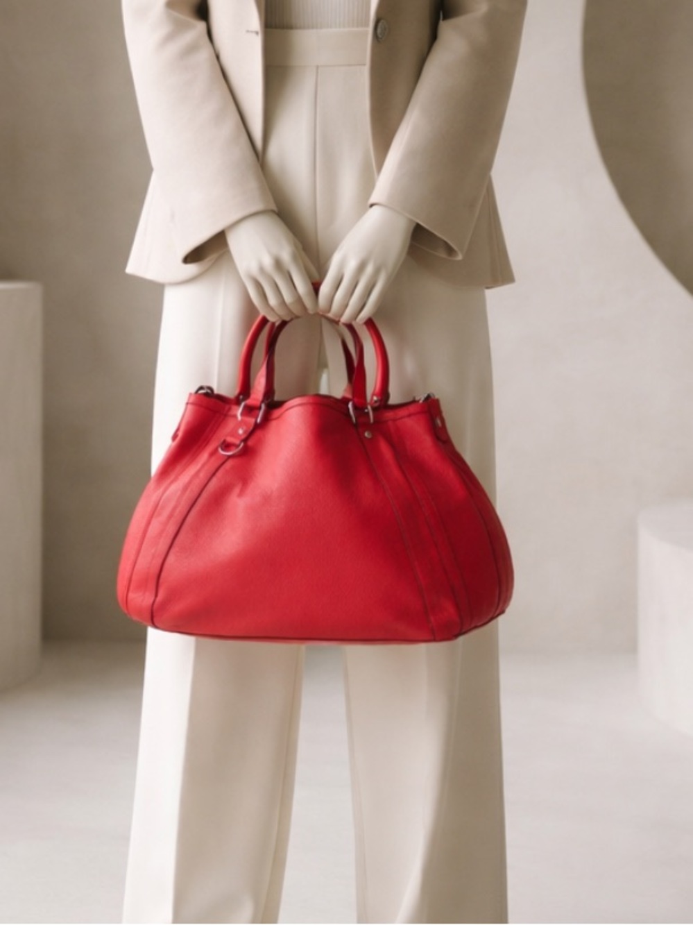 🇮🇹Authentic Gucci Vintage Abbey Tote Calfskin Leather Handbag/Shoulder Bag. - Picture 15 of 15